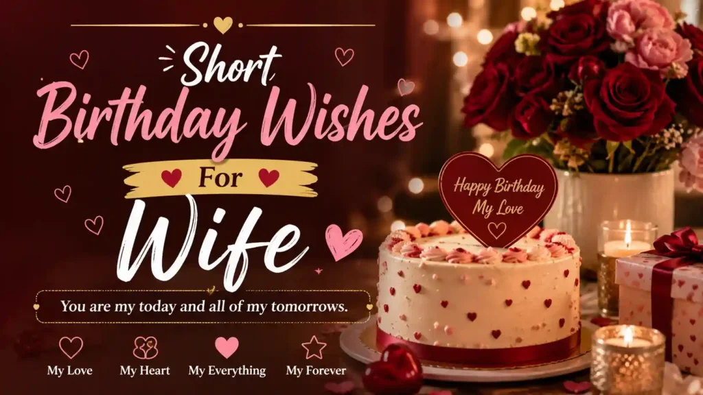 Short Birthday Wishes For Wife