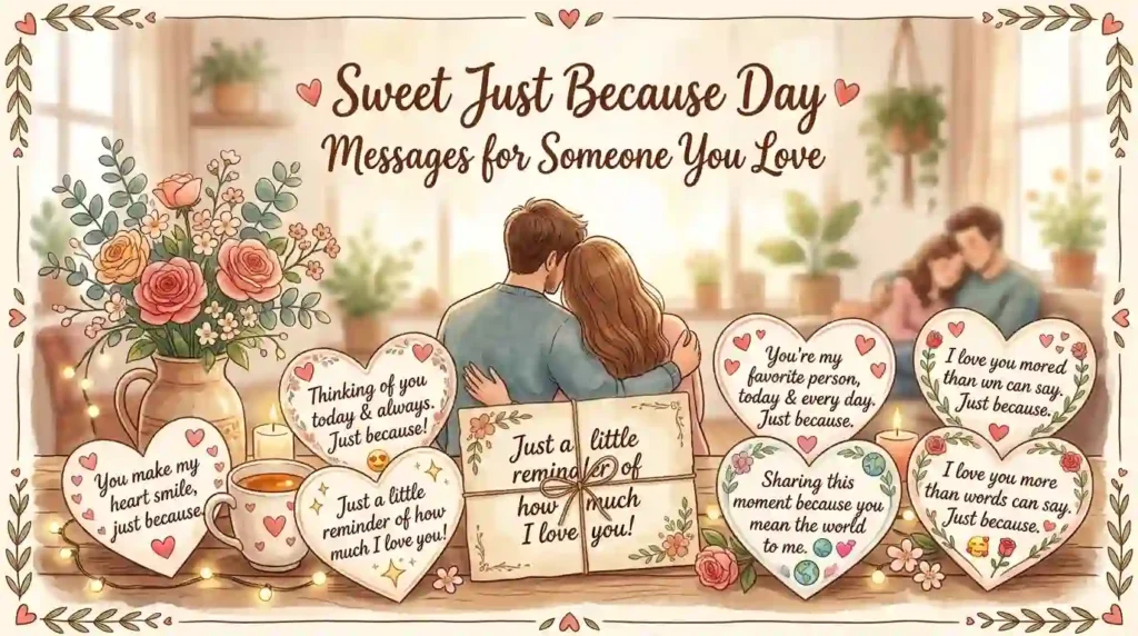 Sweet Just Because Day Messages for Someone You Love