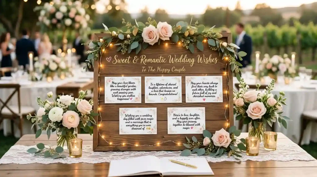 Sweet & Romantic Wedding Wishes Message Ideas