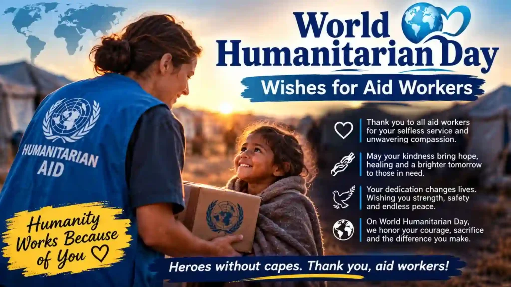 World Humanitarian Day Wishes for Aid Workers