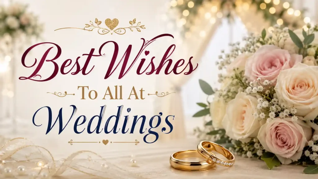 Best Wishes To All At Weddings
