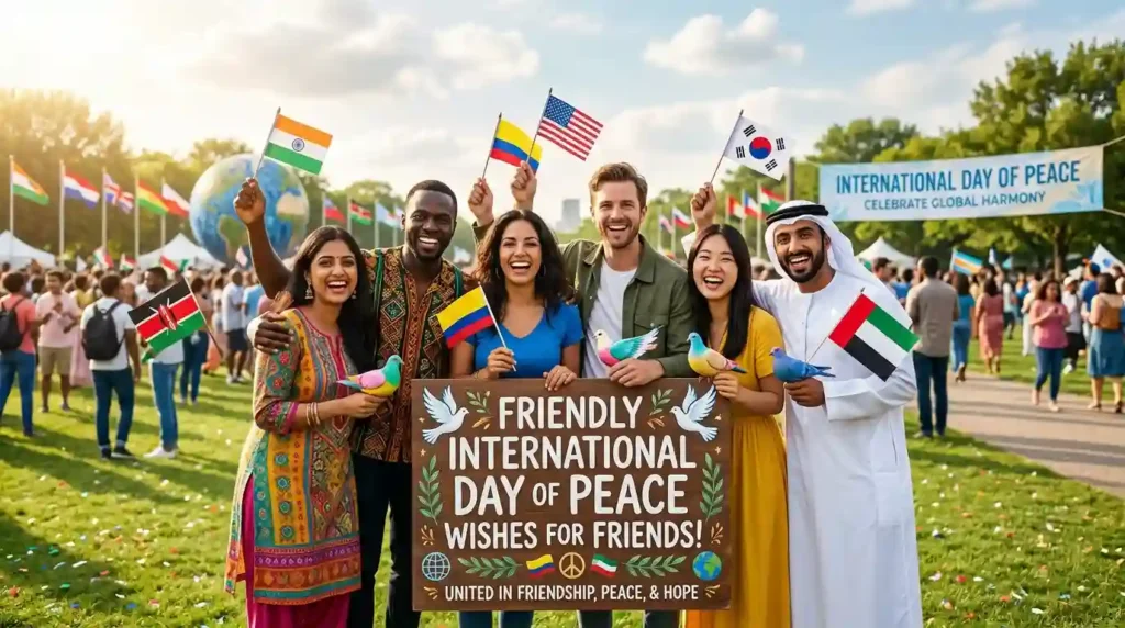 Friendly International Day of Peace Wishes for Friends