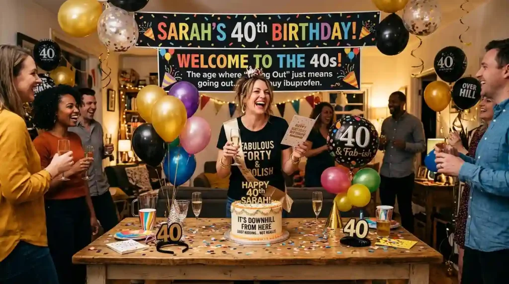 Funny 40th Birthday Wishes