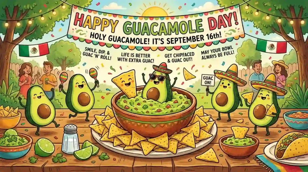 Funny Guacamole Day Wishes