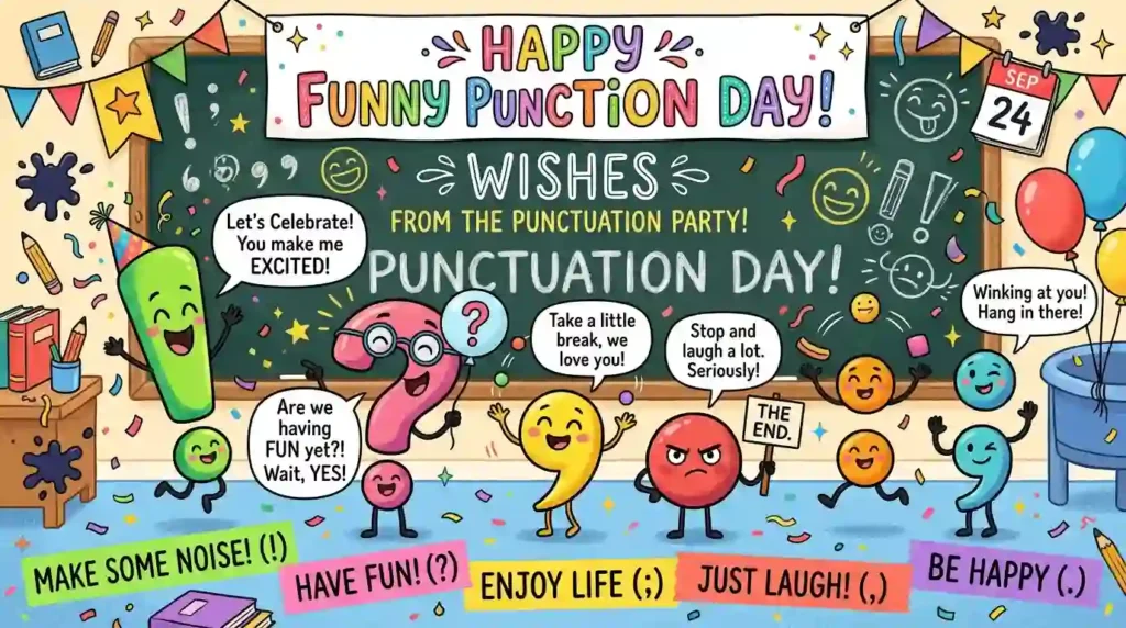 Funny Punctuation Day Wishes