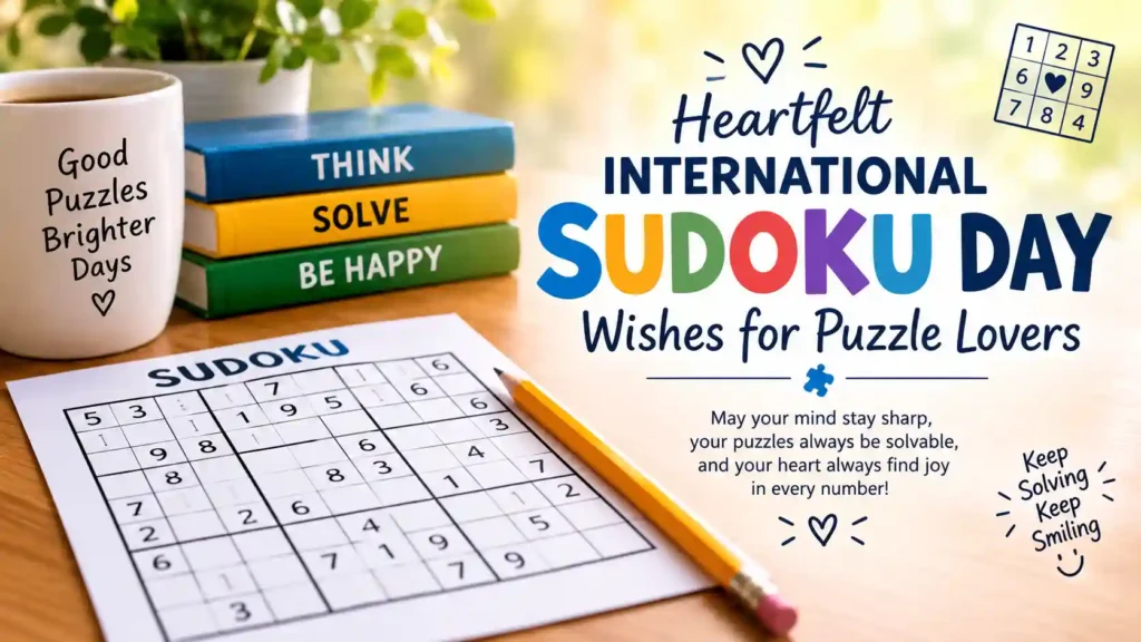 Heartfelt International Sudoku Day Wishes for Puzzle Lovers