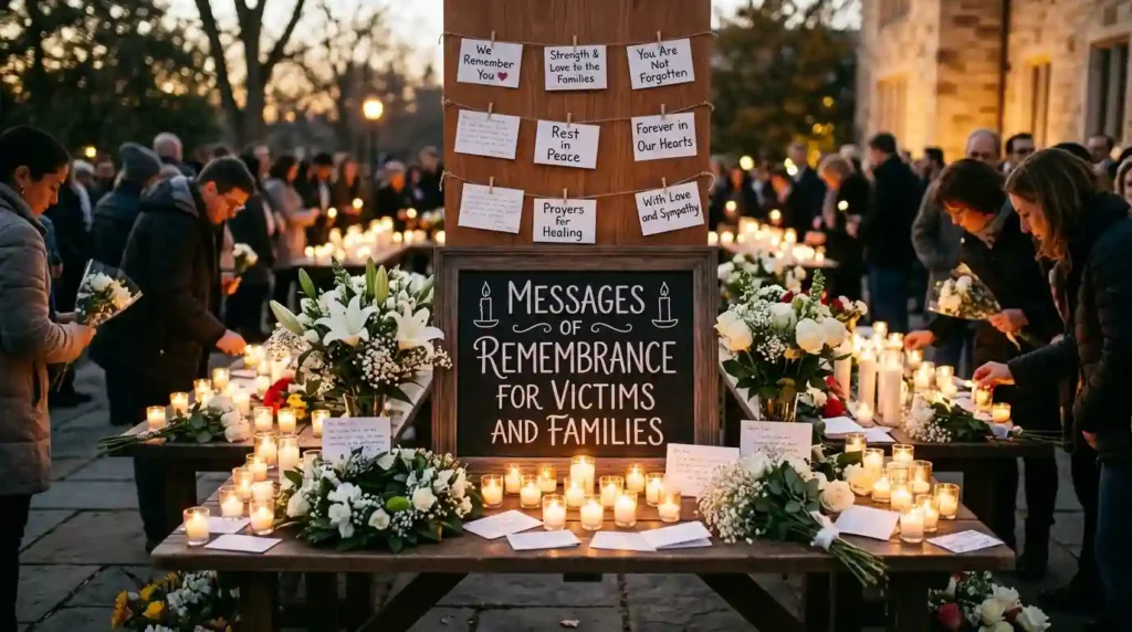 Messages of Remembrance for Victims and Families