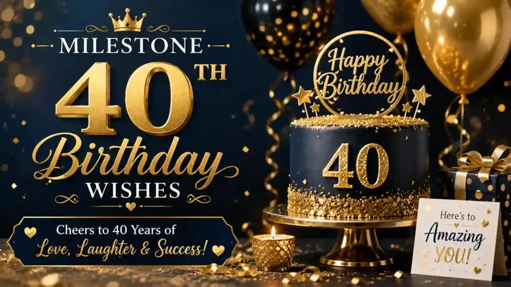 Milestone 40th Birthday Wishes