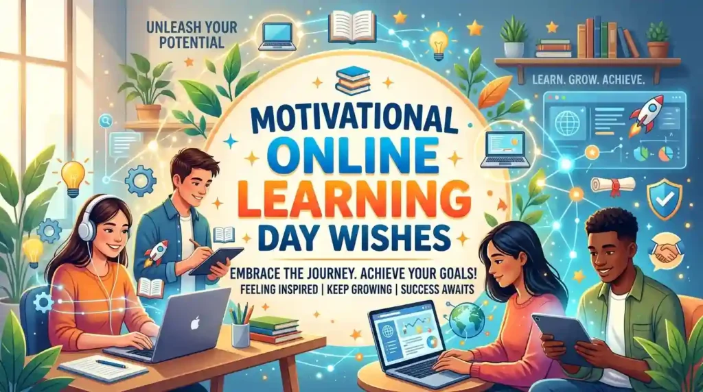 Motivational Online Learning Day Wishes