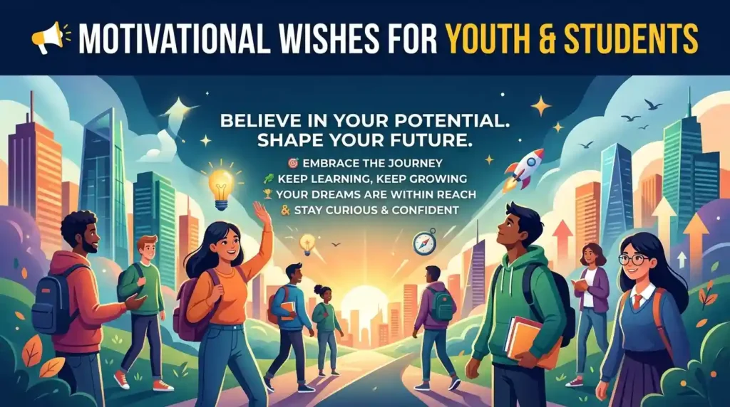 Motivational Wishes for Youth & Students