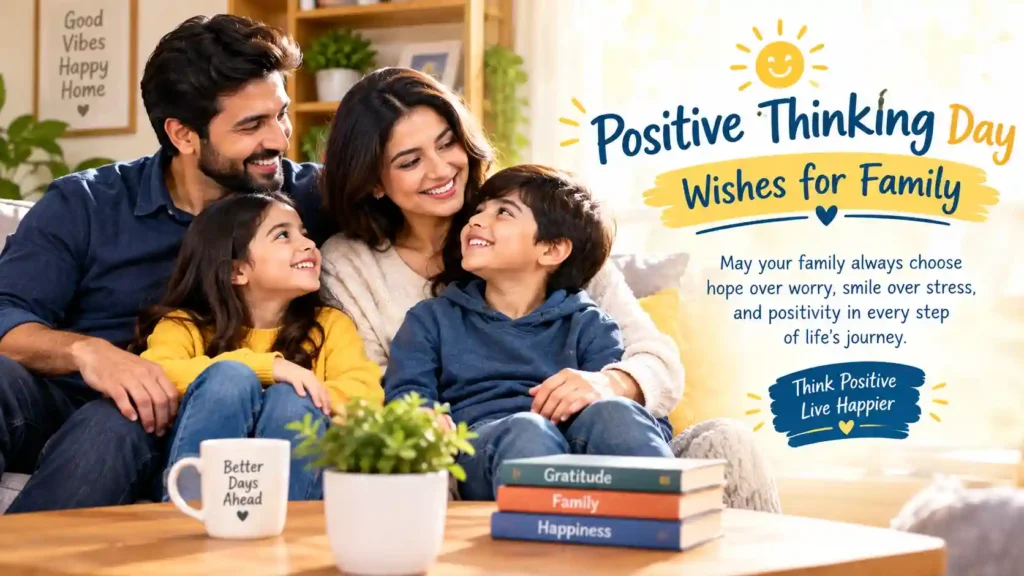 Positive Thinking Day Wishes for Family