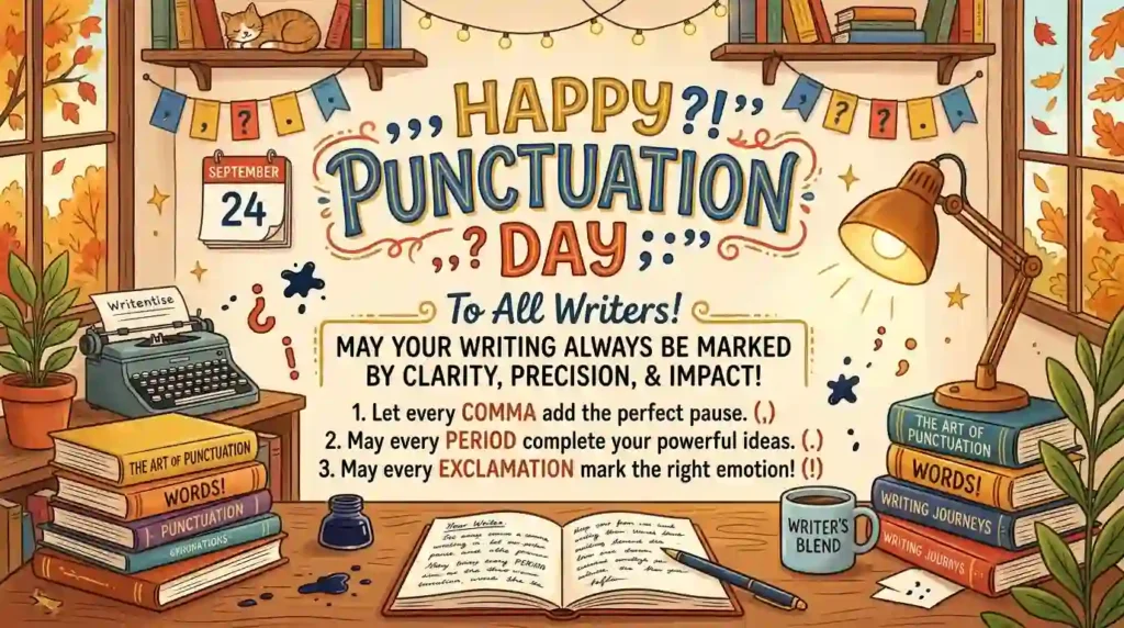 Punctuation Day Wishes for Writers