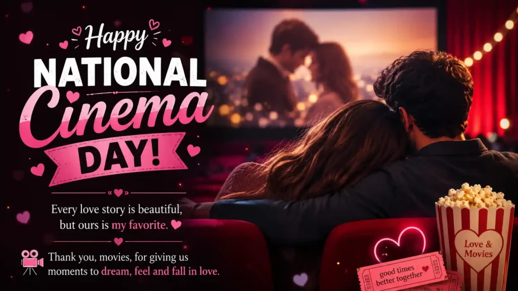 Romantic National Cinema Day Wishes