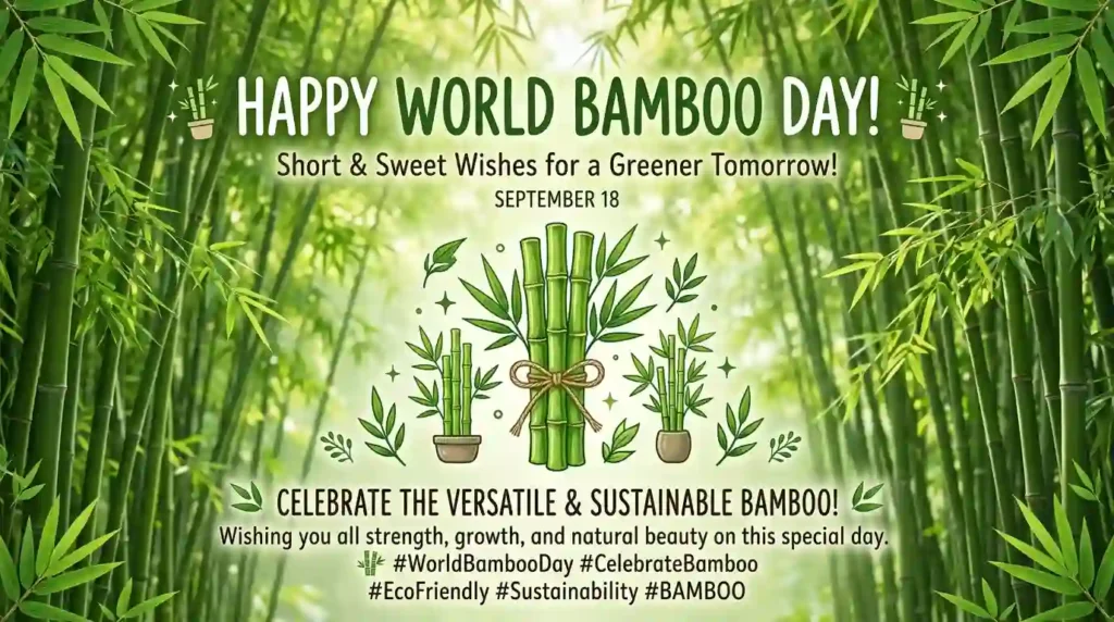 Short & Sweet World Bamboo Day Wishes