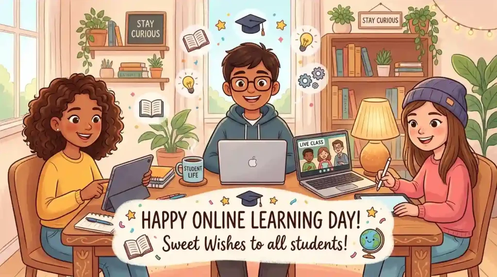 Sweet Online Learning Day Wishes For Students