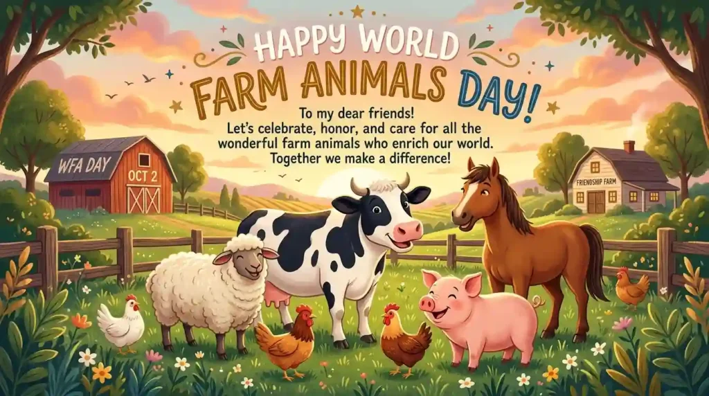 World Farm Animals Day Wishes for Friends
