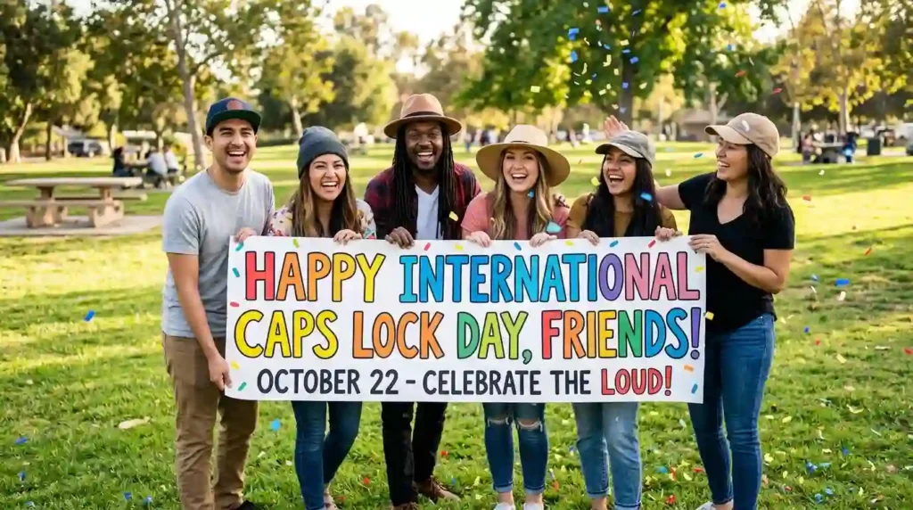 Happy International Caps Lock Day Wishes for Friends