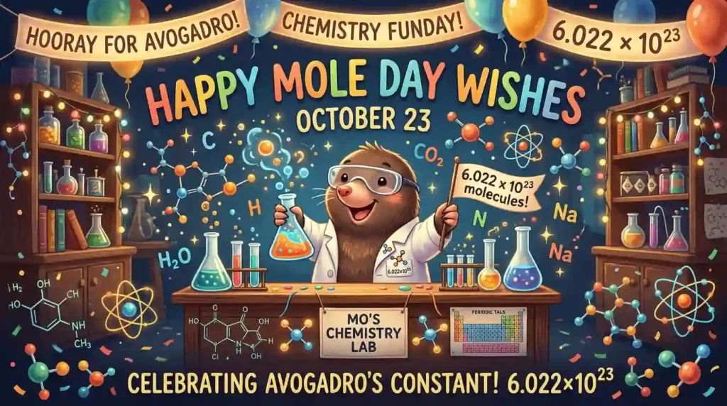 Happy Mole Day Wishes for Everyone