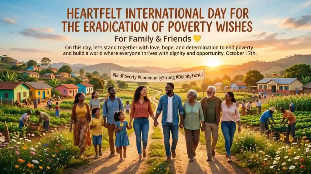 Heartfelt International Day for the Eradication of Poverty Wishes for Friends and Family