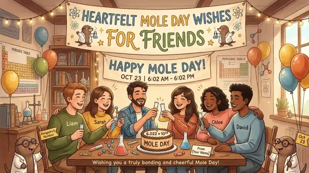Heartfelt Mole Day Wishes for Friends