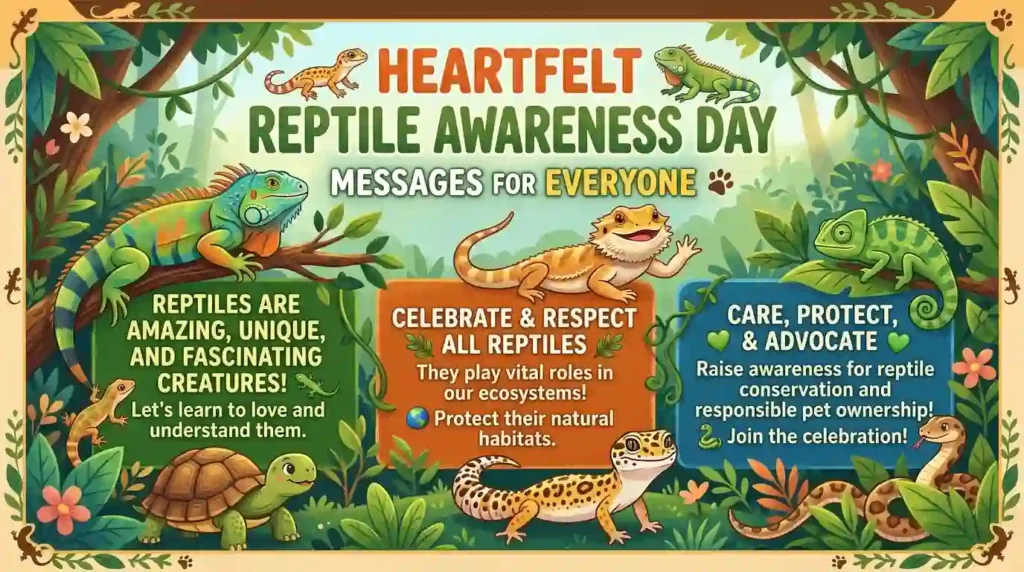 Heartfelt Reptile Awareness Day Messages for Everyone