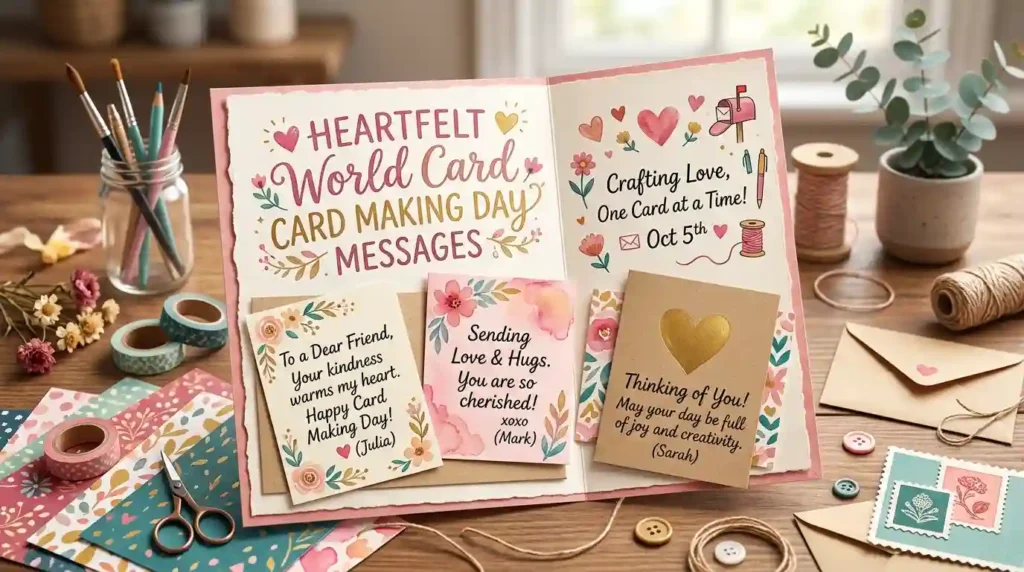 Heartfelt World Card Making Day Messages