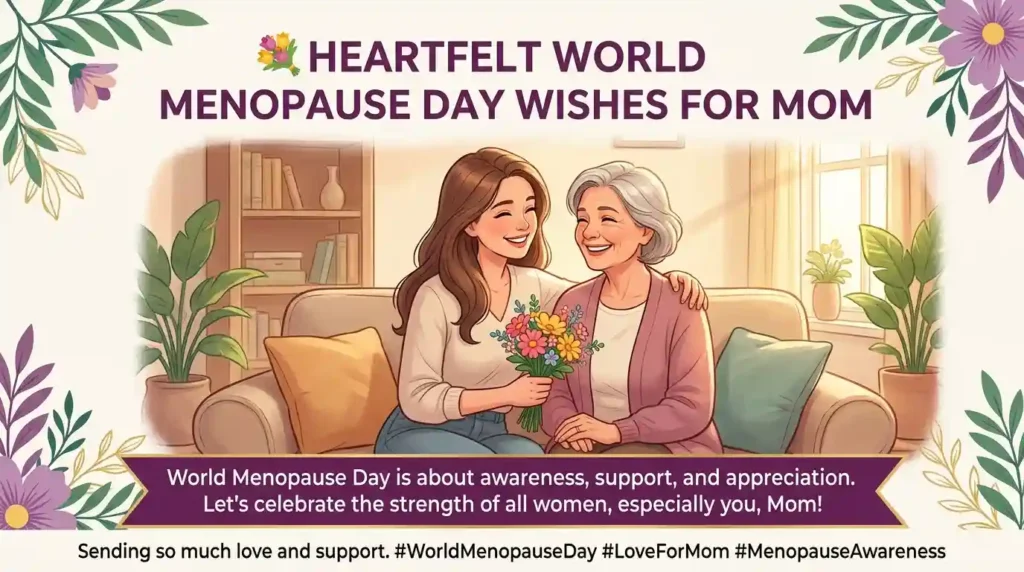 Heartfelt World Menopause Day Wishes for Mom