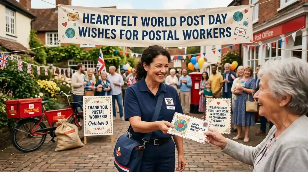 Heartfelt World Post Day Wishes for Postal Workers