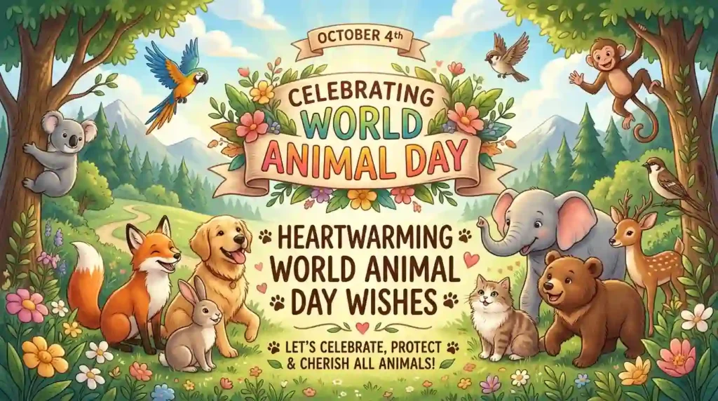 Heartwarming World Animal Day Wishes