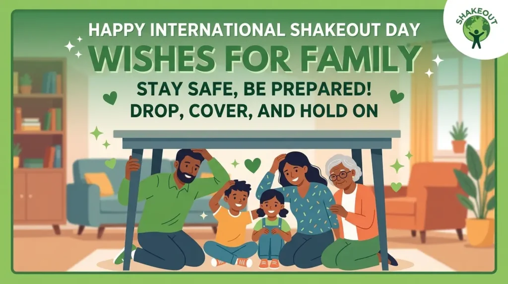 International ShakeOut Day Wishes for Family