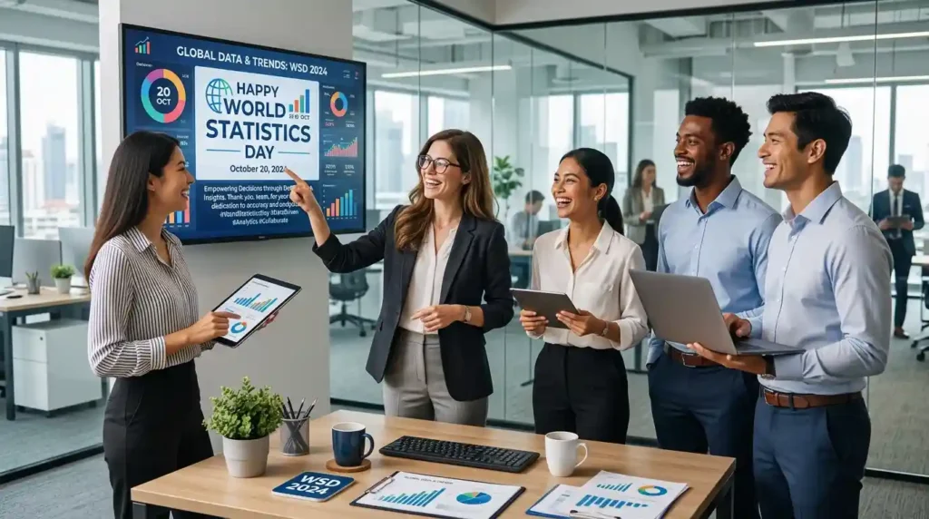 Professional World Statistics Day Wishes for Colleagues