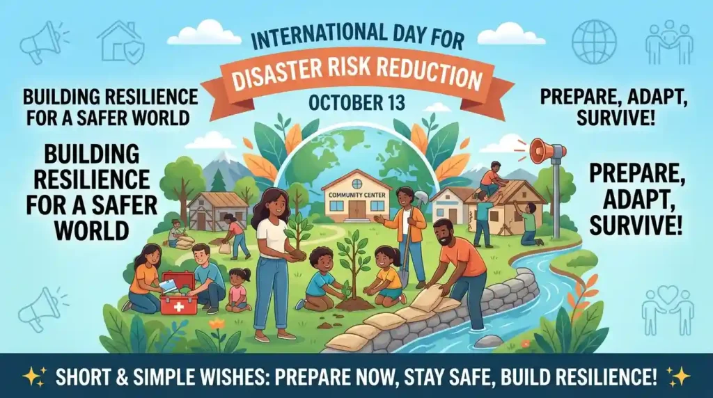 Short and Simple International Day for Disaster Risk Reduction Wishes