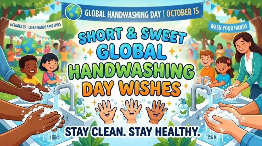 Short and Sweet Global Handwashing Day Wishes