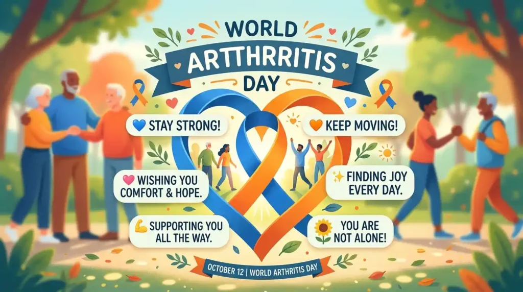 Short and Sweet World Arthritis Day Wishes for Quick Texts