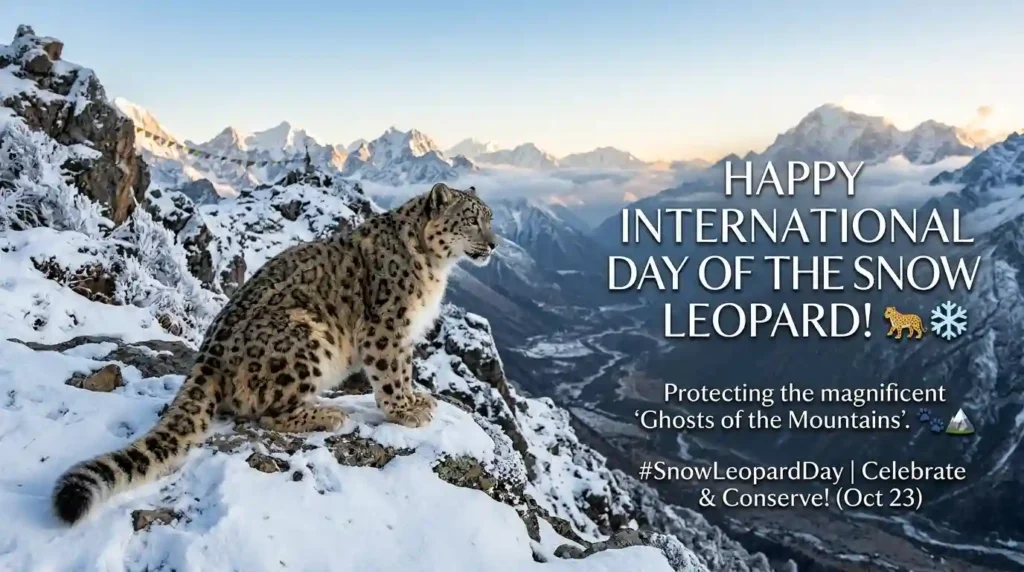 Short International Day of the Snow Leopard Wishes for Quick Sharing