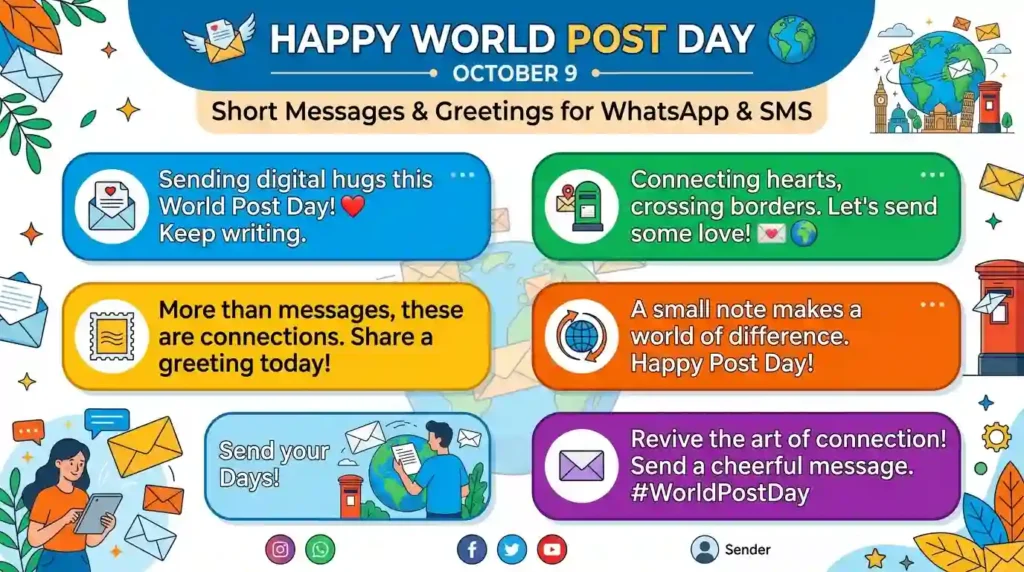 Short World Post Day Texts for WhatsApp and SMS