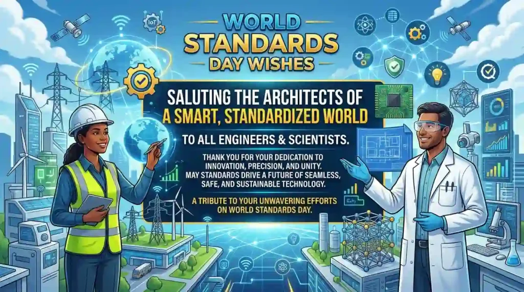 Smart World Standards Day Wishes for Engineers and Scientists
