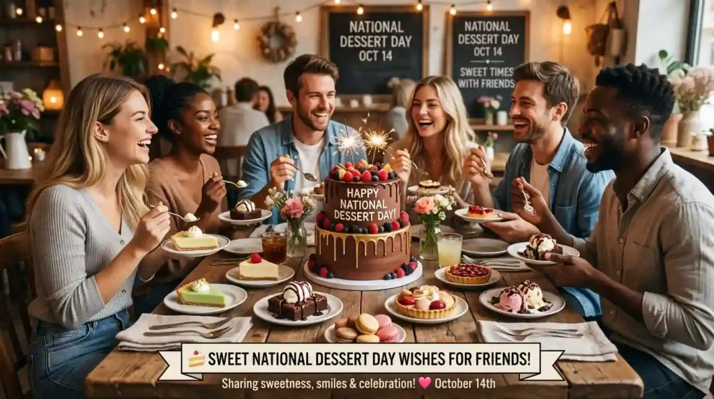 Sweet National Dessert Day Wishes for Friends