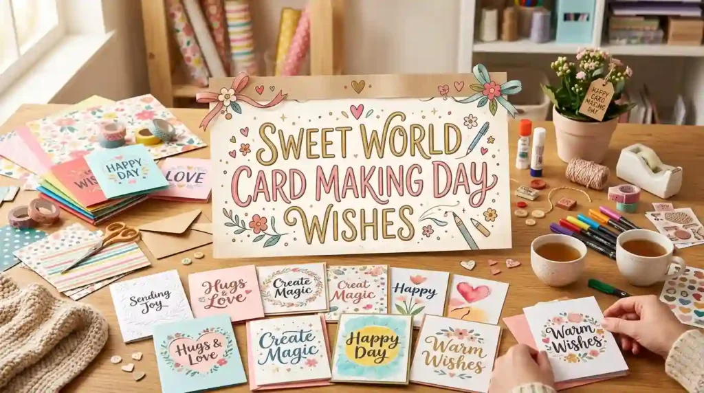 Sweet World Card Making Day Wishes