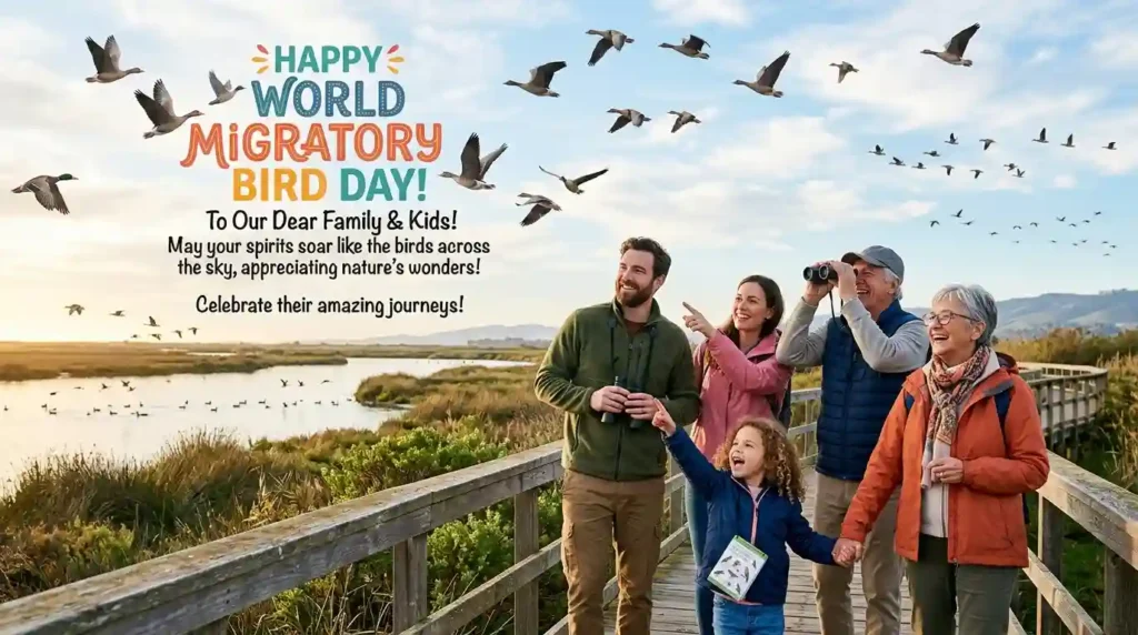 World Migratory Bird Day Wishes for Family and Kids