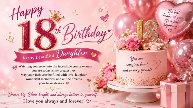 18th birthday wishes for daughter
