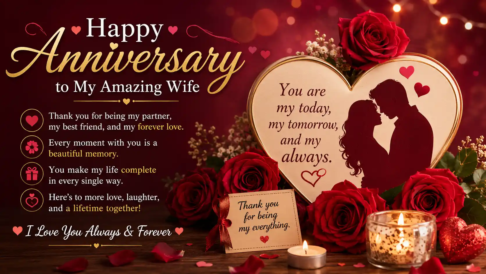 Anniversary Wishes for Wife