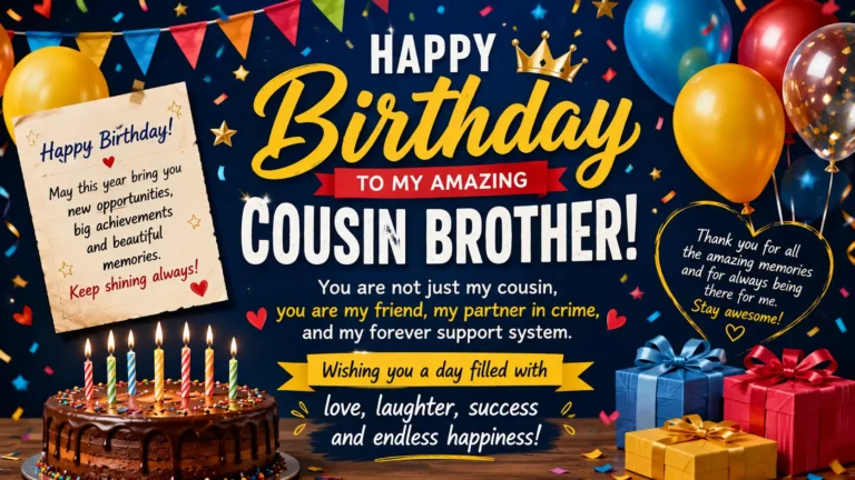 Birthday wishes for cousin brother