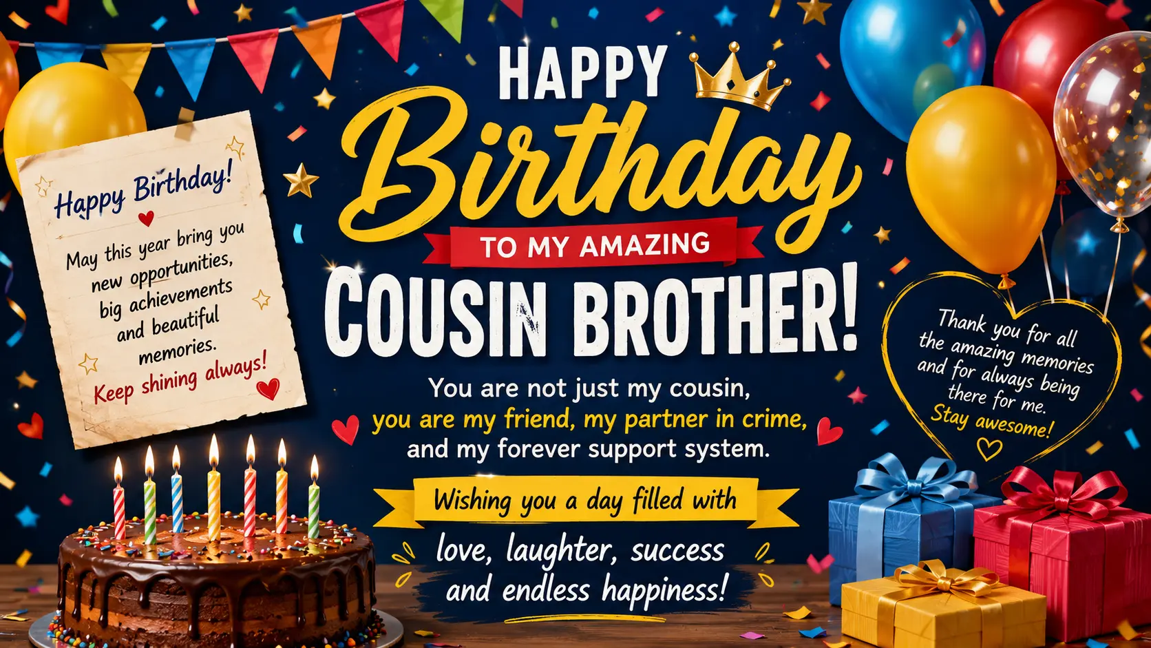Birthday wishes for cousin brother