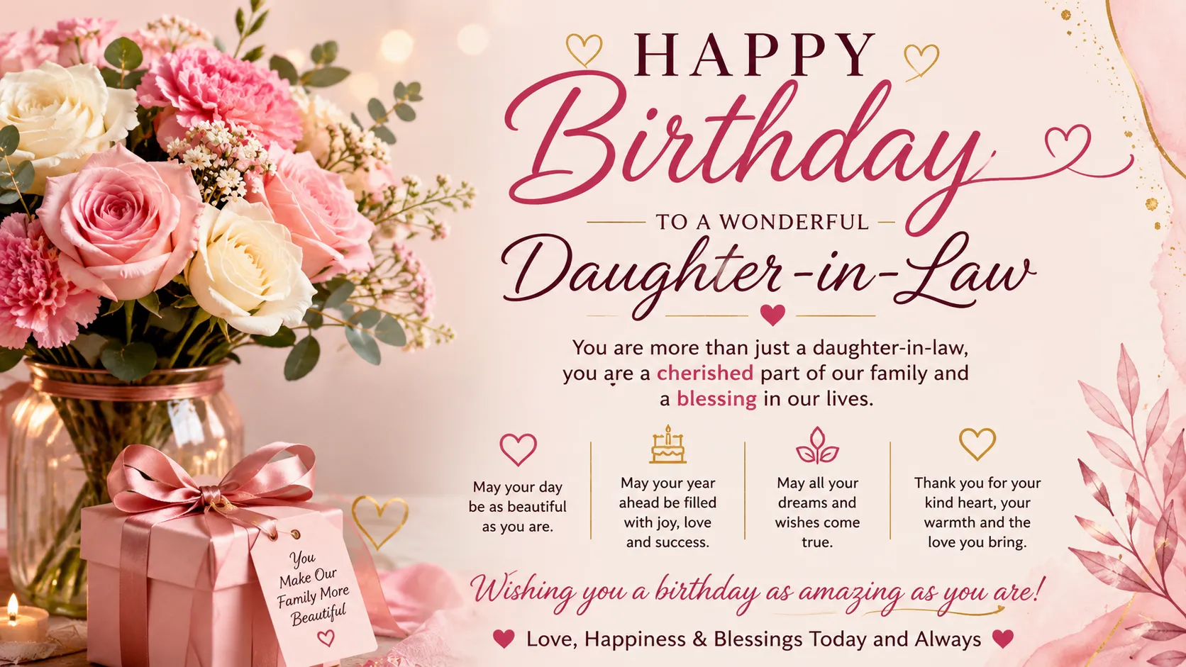 Birthday wishes for daughter in law