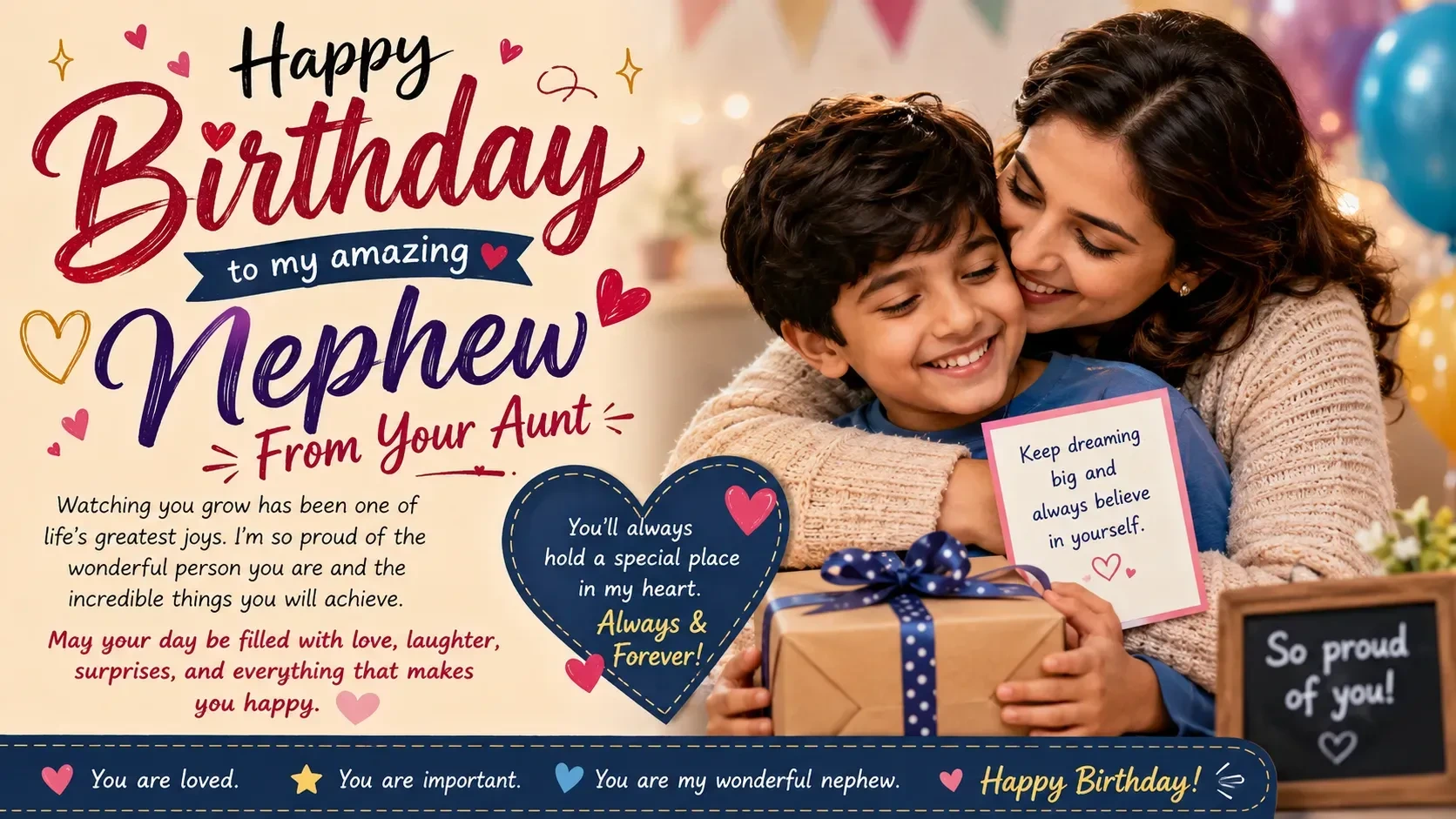 Birthday Wishes for Nephew from Aunt