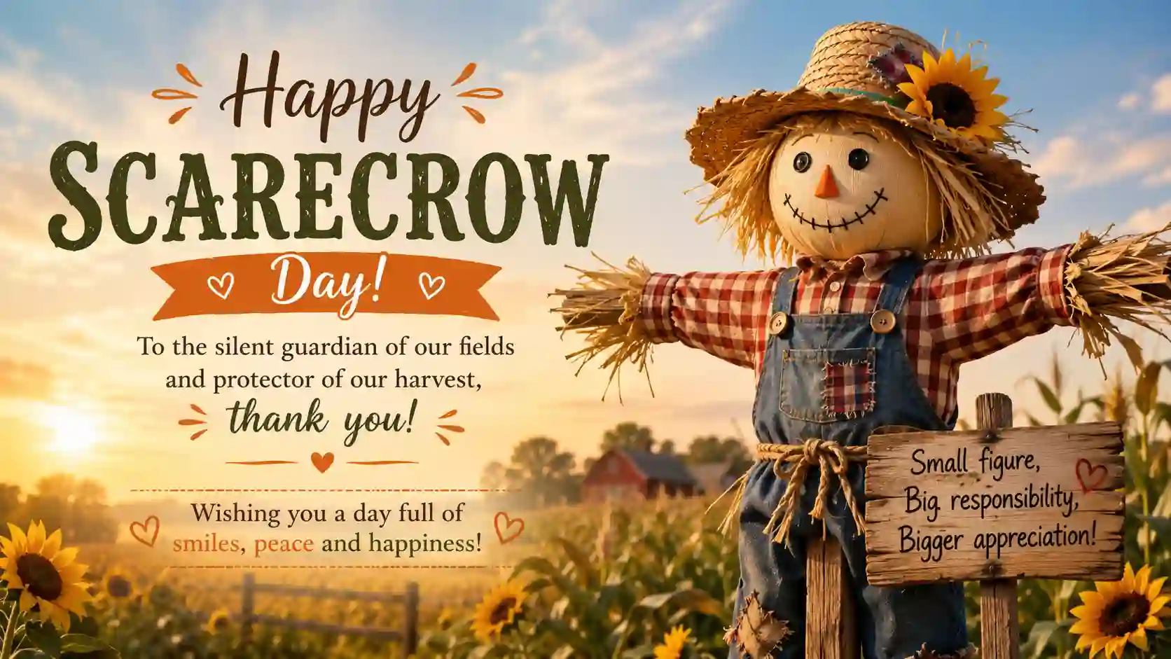 Build a Scarecrow Day Wishes