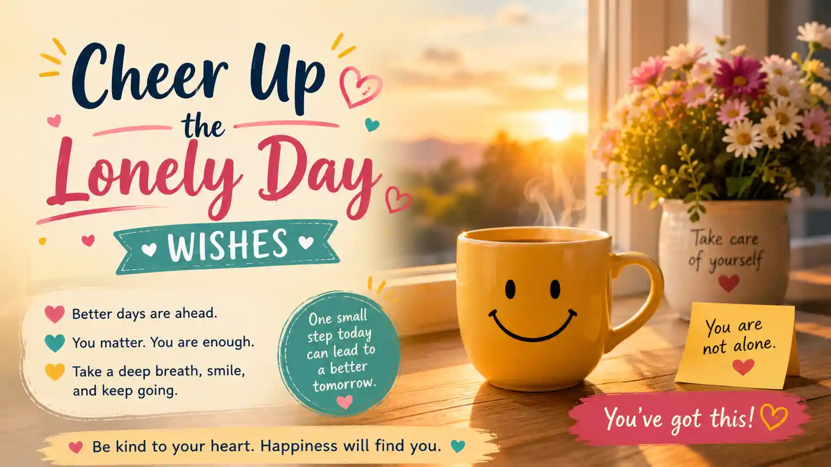 Cheer Up the Lonely Day Wishes