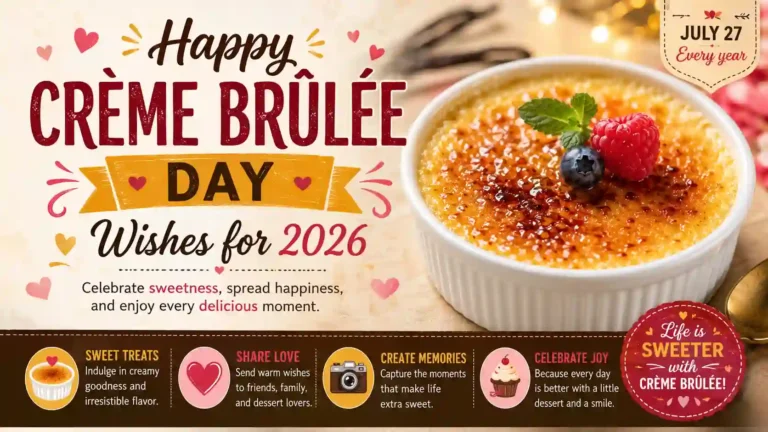 Crème Brûlée Day Wishes