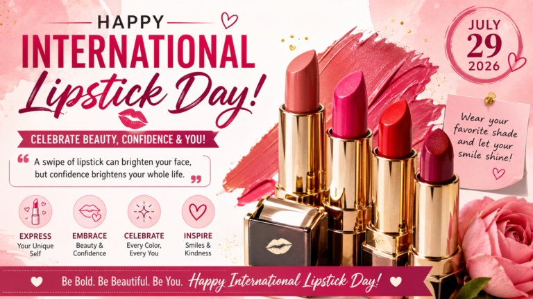 International Lipstick Day Wishes